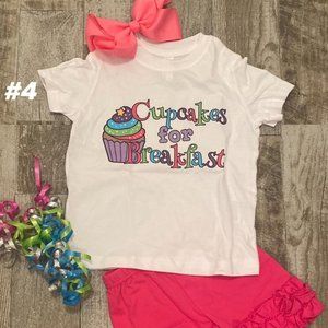 Cupcakes for Breakfast 3 piece outfit